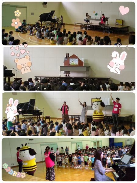 今日はUHBみんテレの千須和アナウンサー(ちっすー)とみちゅばちが遊びに来てくれました‼️紙芝居や手遊び、ペープサートを見せてもらいました☆最後はみんなで『さんぽ』を歌ってとても楽しい時間を過ごしました♪