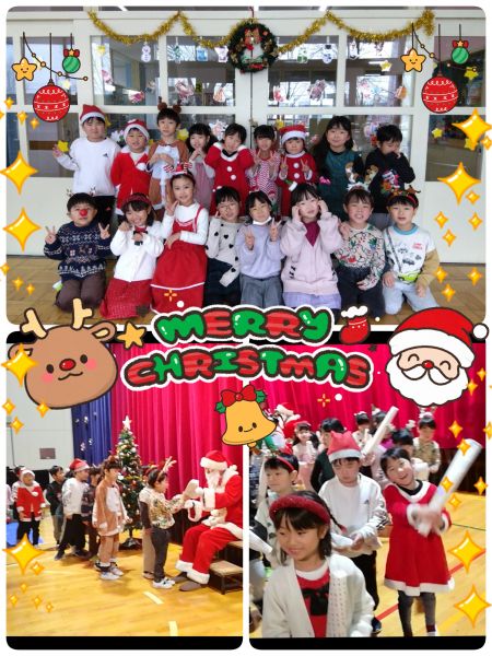 Ｂくみみんなが楽しみにしていたクリスマス会🎄❇️朝からわくわくにっこにこしていて、とっても盛り上がりましたよ！！プレゼントももらって喜んでいました🥰冬休みも楽しく過ごしてくださいね！！