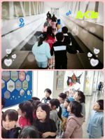 Aくみ　今日は雨で運動会練習もお休みになったので、ちょっとお出かけに行ってきました！清田区役所にみんなで作ったこいのぼりが飾られていたので見てきましたよ☺️