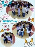 Ｇくみ椅子取りゲームをしました！悔しくて泣いてしまう子もいましたが、とっても楽しんでいました😆負けてしまった子も「次は勝ちたい！」と話していましたよ✨️