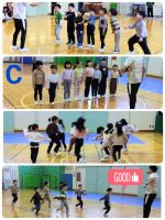 Cくみ初めてのサッカー教室🎵ボールと仲良くなるゲームをたくさん教わりました!イケメン先生の面白さに、楽しかった🎵と大満足でした✨